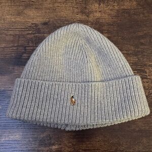 Polo by Ralph Lauren Gray Knit Beanie